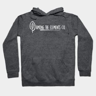 Among the Elements Co. White Horizontal Logo Hoodie